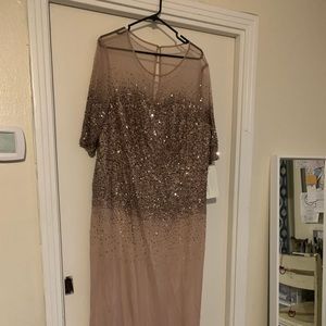 Adrianna papell sequin gown. New with tags